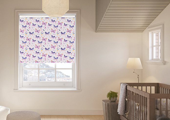 Butterfly Garden, Enchanting Purples - Twist&Fit Roller Blind - Image 3